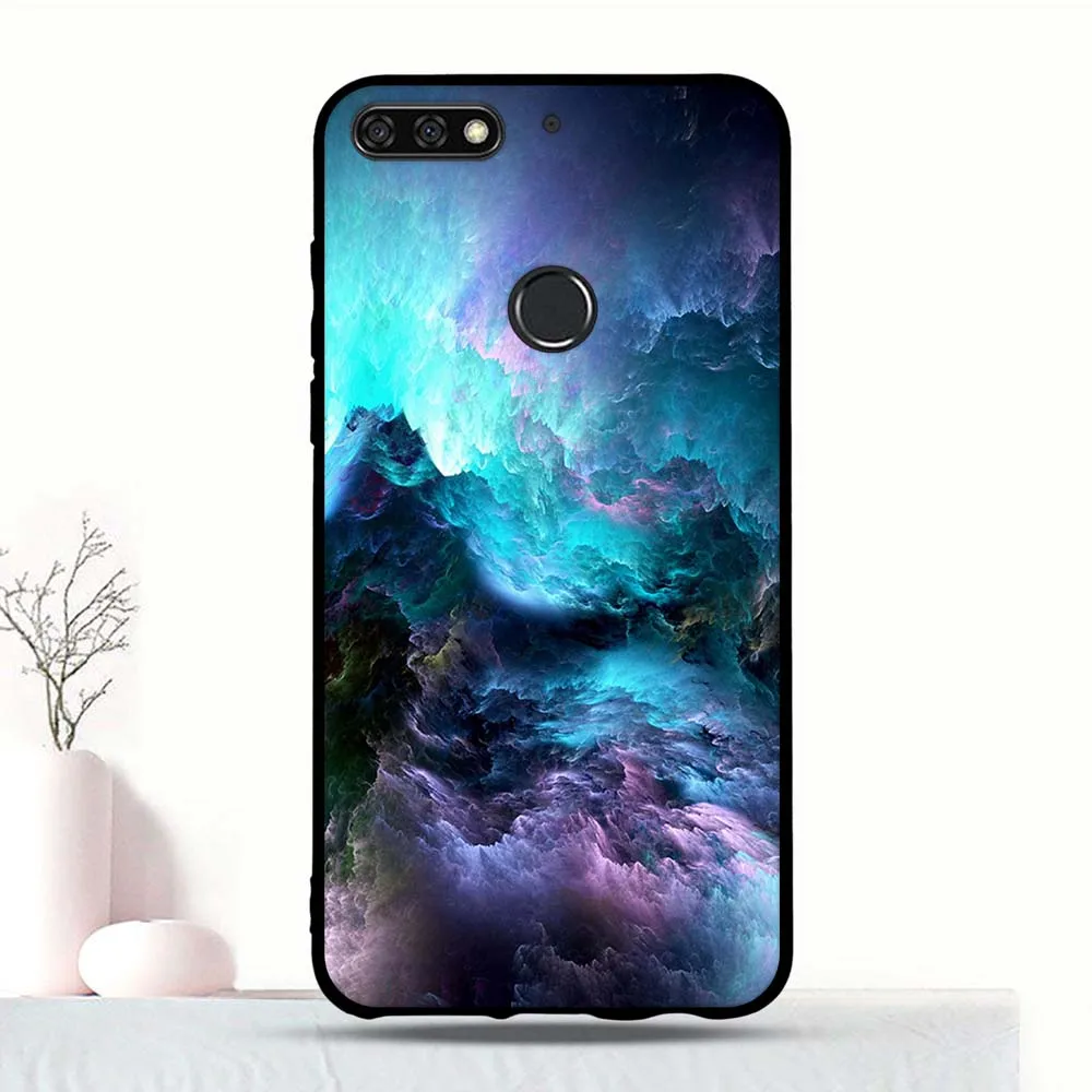 Силиконовый чехол для Huawei Y7 Pro Prime 2018 милый Модный узор Honor 7C из ТПУ Nova 2 Lite