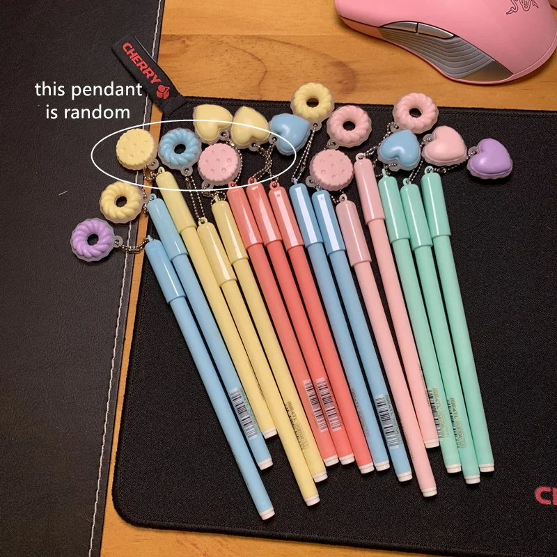 30 шт./лот цветная гелевая ручка Macaron милое печенье для торта 0 5 мм роликовая