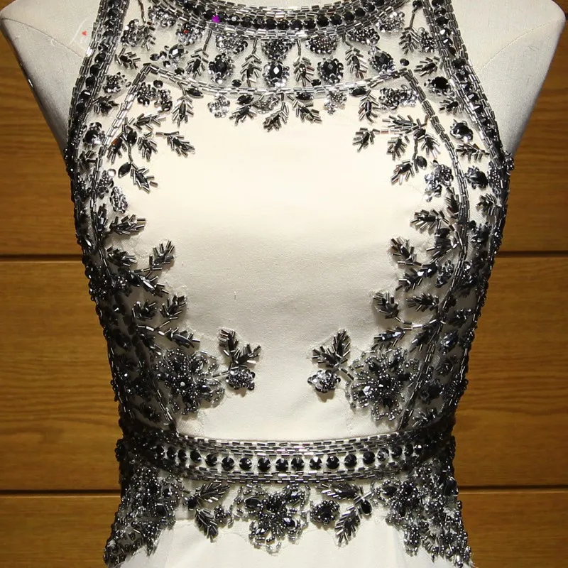 LC Bridal mermaid prom dresses 2017 beaded sleeveless open back longwomen formal evening | Свадьбы и торжества