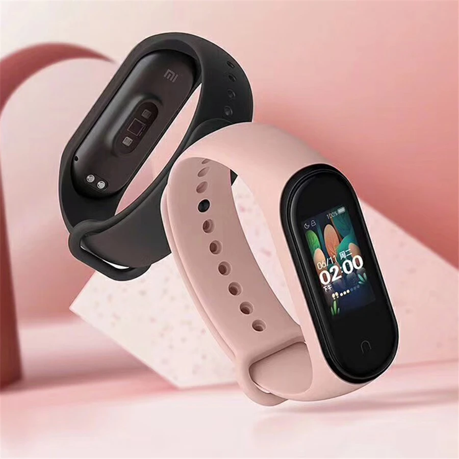 Оригинальный Смарт браслет Xiaomi Mi Band 4 фитнес AI Bluetooth 5 0 AMOLED цветной сенсорный экран
