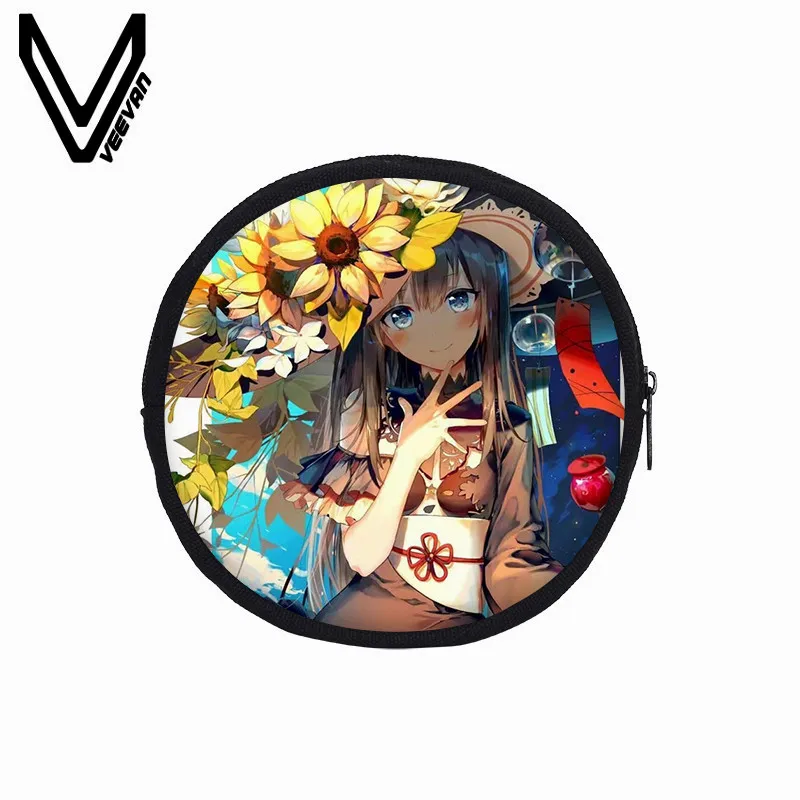 Veevanv Обувь для девочек маленький кошелек сцепления круговой монета Сумки Мода