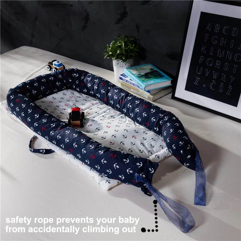 Портативная моющаяся детская кровать и подушка для детей хлопковая колыбель с