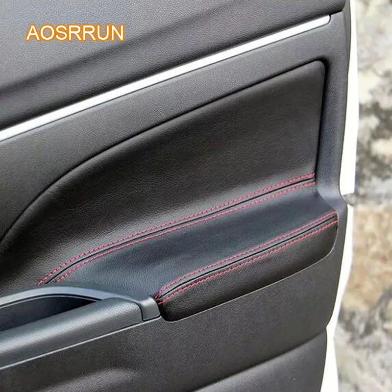 AOSRRUN натуральная кожа автомобильная дверь подлокотник наволочка внутренняя