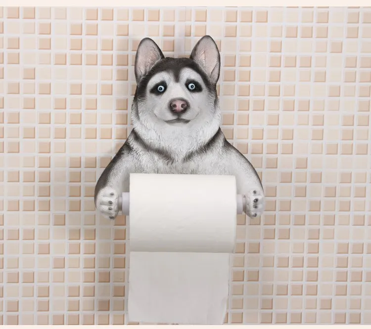 Коробка для салфеток из смолы 3D держатель для туалетной бумаги водонепроницаемый держатель для туалетной бумаги для собак настенный держатель для рулонной бумаги коробка для салфеток