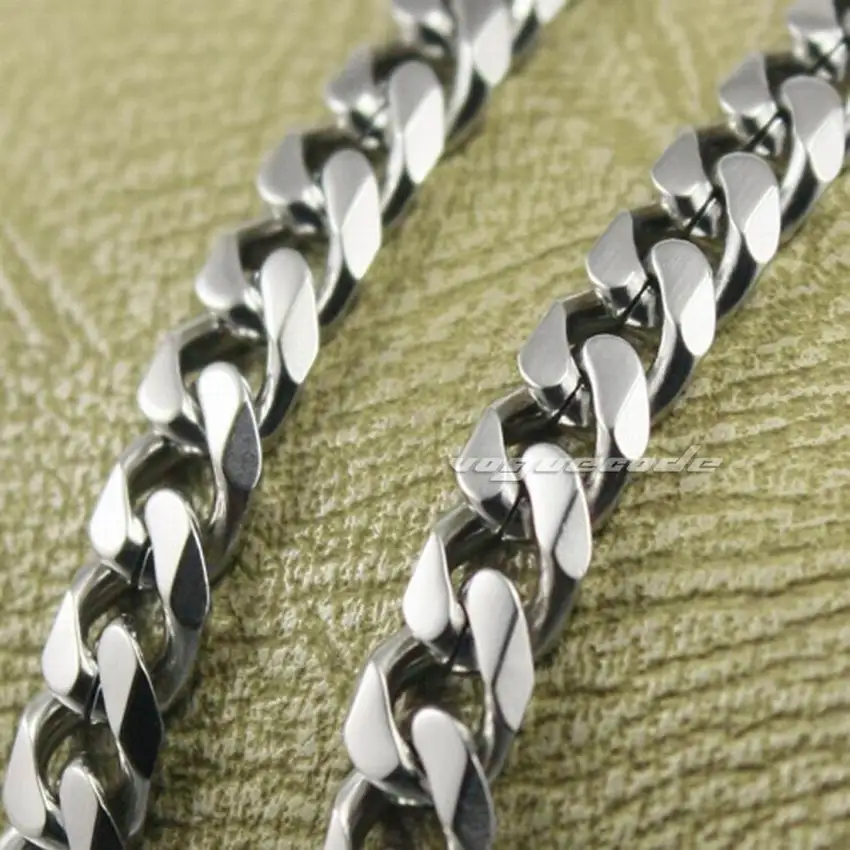 18 &quot~ 36&quot 316L нержавеющая сталь мужская Байкерская Рокерская панк цепочка