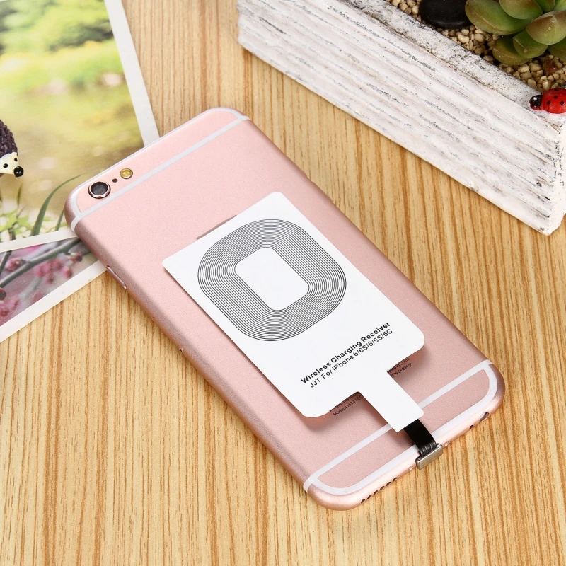 High Quality Fast Speed Qi Standard Wireless Charger Adapter Receptor Charging Pad Receiver Chip For iPhone 5 5s 6 6s 7 7Plus | Мобильные