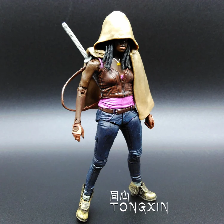 Фильм драма Ходячие мертвецы Michonne нож женский ПВХ модель игрушки 15 см/6 дюймов фигурка коллекция подарок