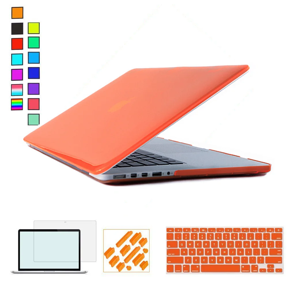 Новый Кристальный/матовый защитный чехол для Apple Macbook Air Pro retina 11 12 13 15 дюймов Чехлы