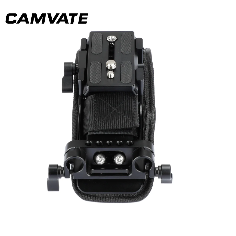 Крепление на плечо CAMVATE с быстроразъемной пластиной Manfrotto в сборе и двойной зажим