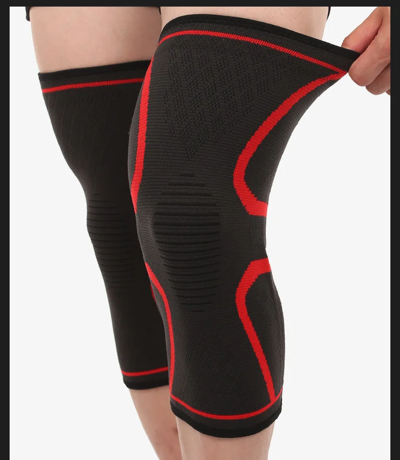 Нейлоновый эластичный спортивный наколенник дышащий фиксатор колена для бега