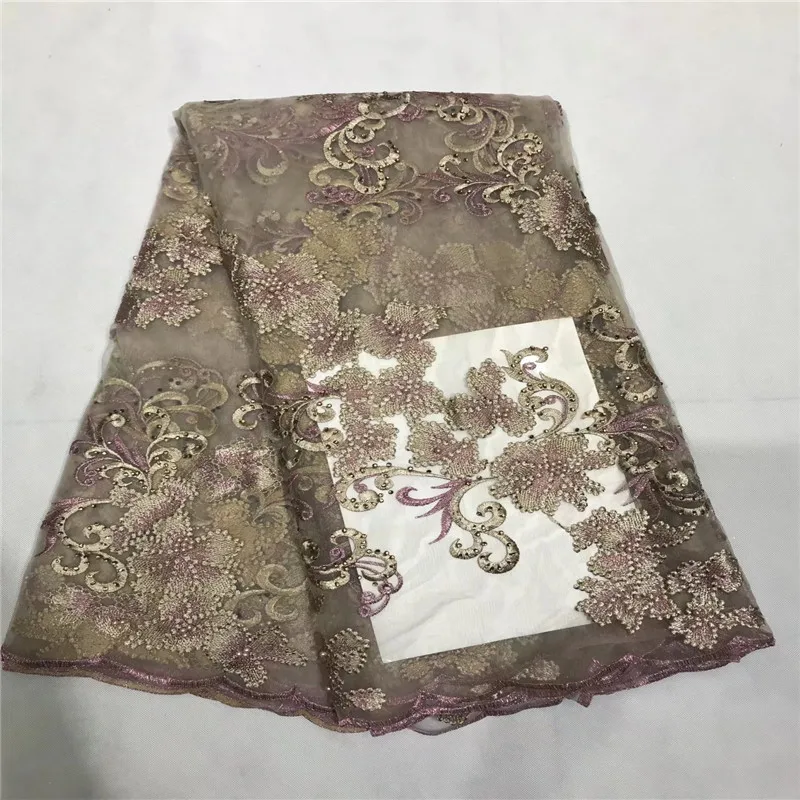 Розничная продажа высокого качества французский чистая кружевной ткани