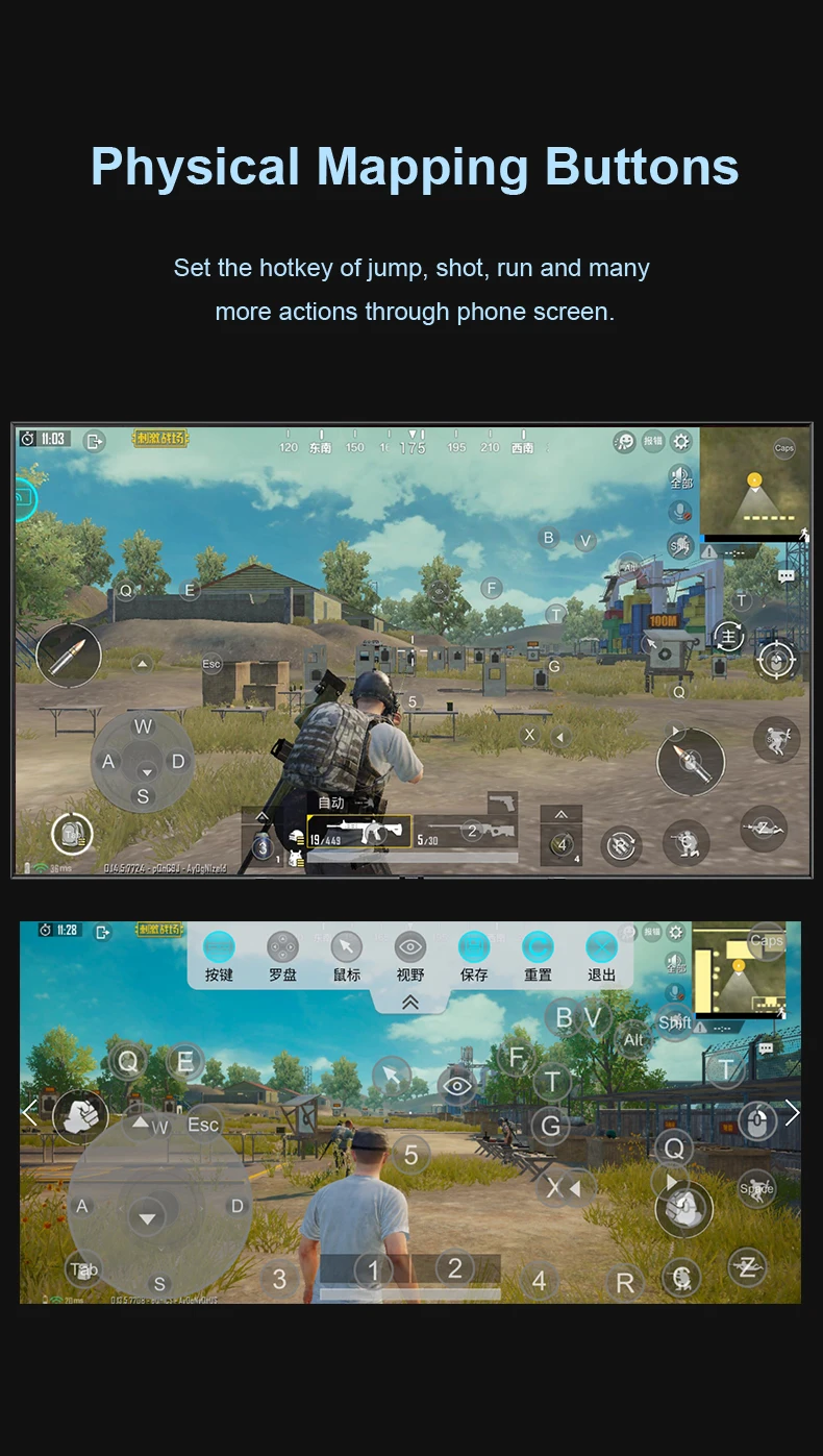 4K 60Hz Bluetooth PUBG контроллер мобильного телефона клавиатура мышь конвертер подключи и игровой адаптер для Android iOS смартфон к ПК