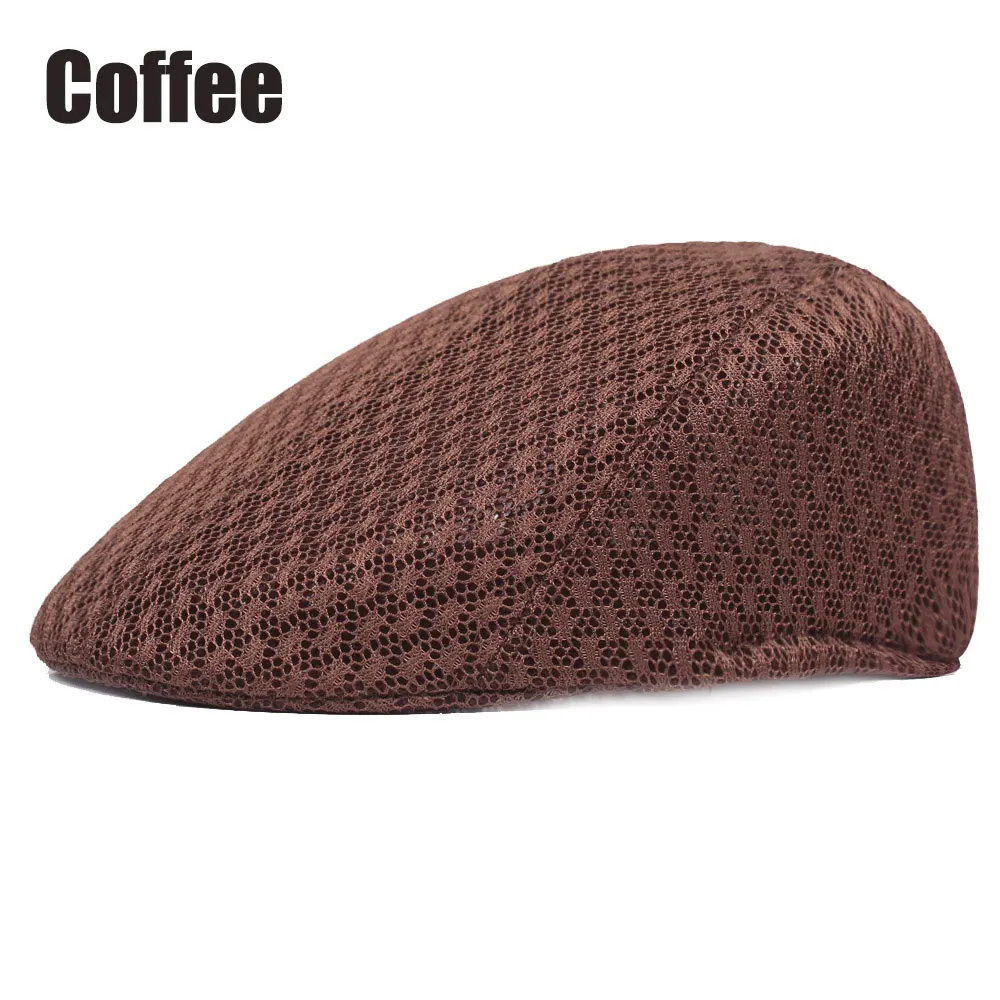 Coffee RoxCober, высококачественные однотонные дышащие береты, смесь хлопка, плоская кепка для мужчин и женщин, Классическая Кепка Newsboy, s берет с козырьком, шапка - Цвет: Coffee
