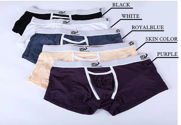 WJ Мужское нижнее белье боксер самакуэка Homme Masculina скольжения Homme сексуальное мужское нижнее белье Calzoncillos спандекс мужские шорты-боксеры брендовая одежда