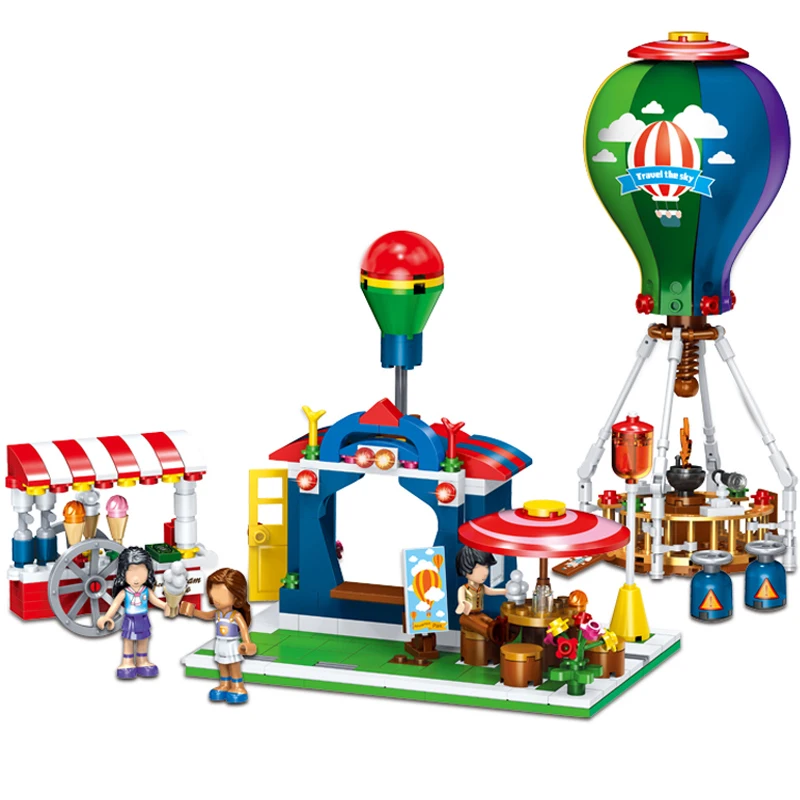 382 шт Мода девушка город веселый парк серии строительные блоки Друзья розовые