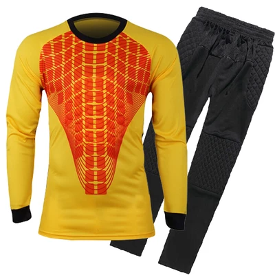 For Adult Breathable Quick dry Long Sleeve Goalkeeper Jerseys Sets Soccer player sportwear | Спорт и развлечения