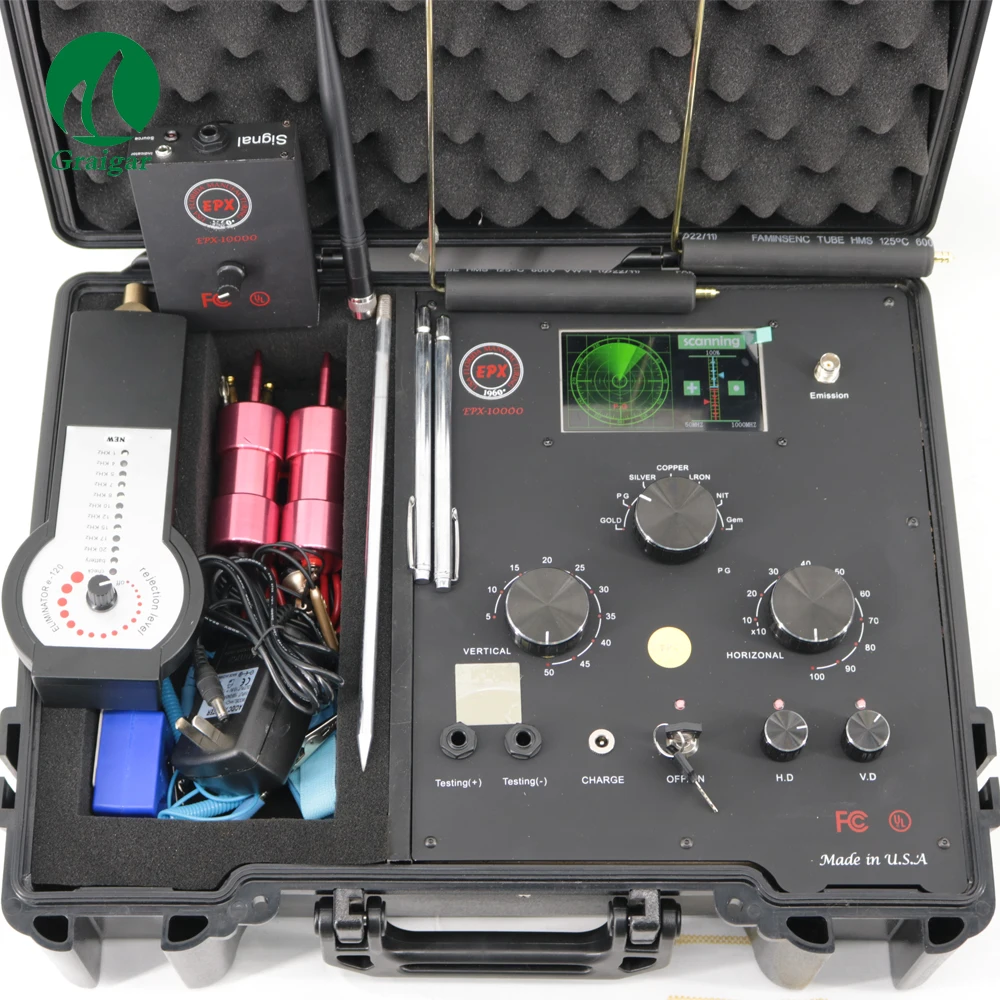 Подземный металлоискатель EPX10000 объемный металлодетектор с большим радиусом