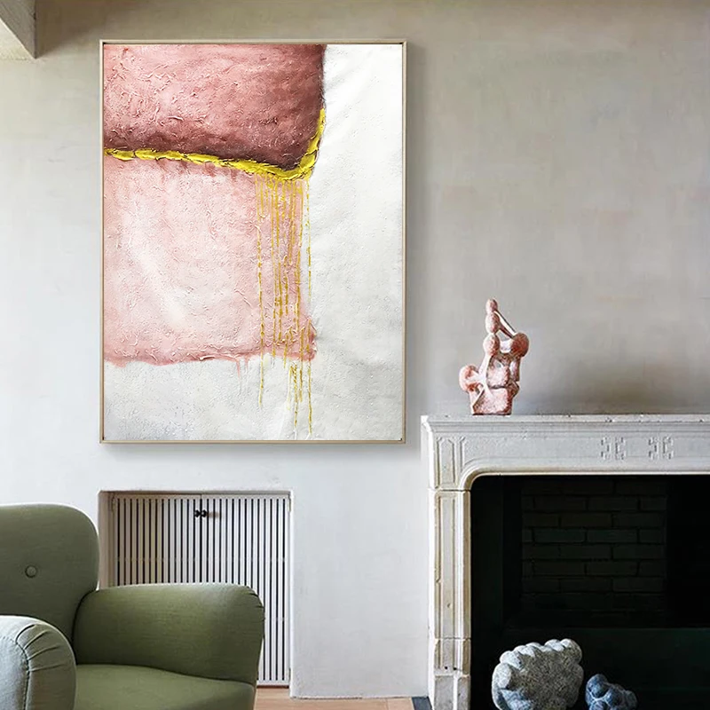 2 шт. абстрактная картина из золота на холсте Настенная для гостиной дома