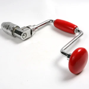 Скоба кулачковый патрон деревянная Рабочая ручка бурение ручной инструмент + сверло