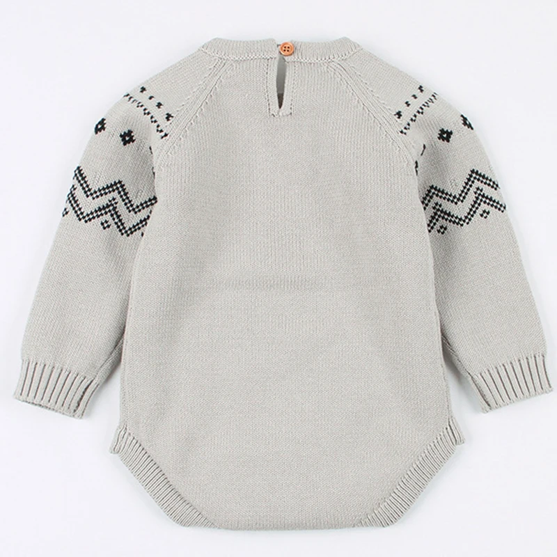 Вязаные комбинезоны зимний комбинезон для маленьких мальчиков и девочек