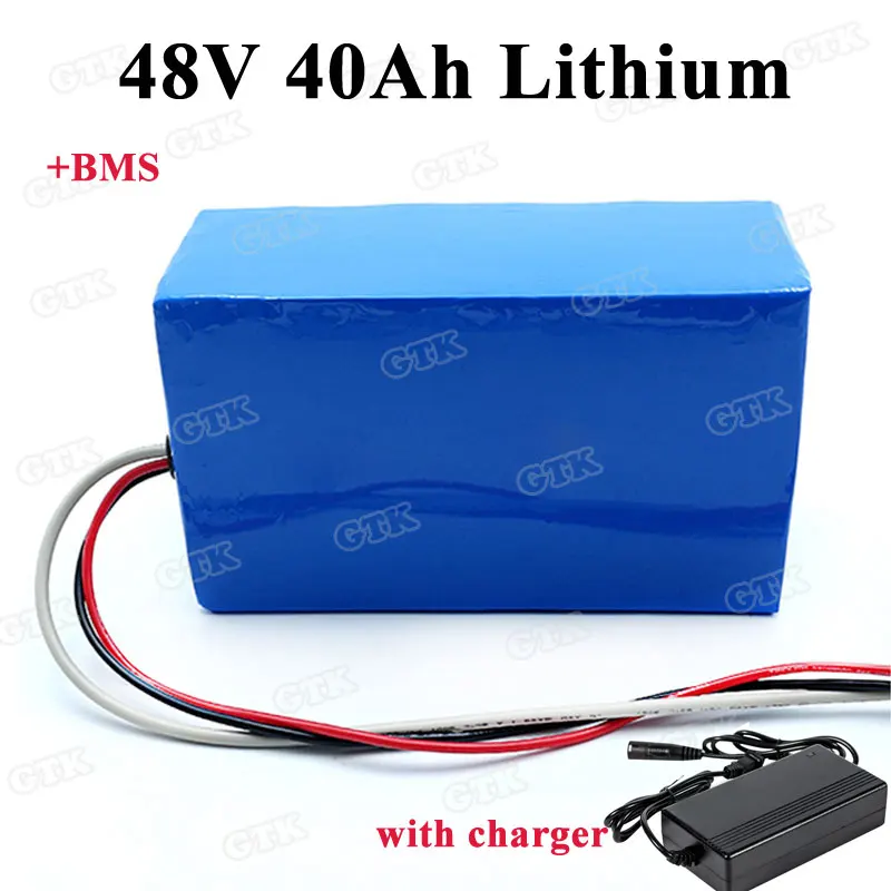48V 40Ah литий ионный аккумулятор с BMS 26650 ячейками для 2500w 3000w powerwall EV источник питания