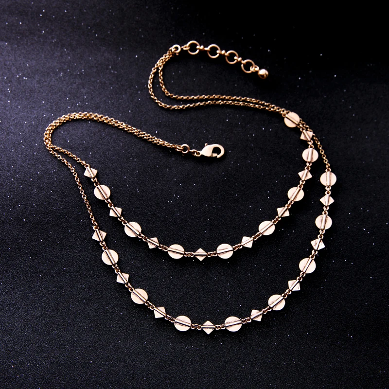 Multi Layer Vintage Royal Hollow Flower Party Jewelry Sweater Necklace For Women N702 |