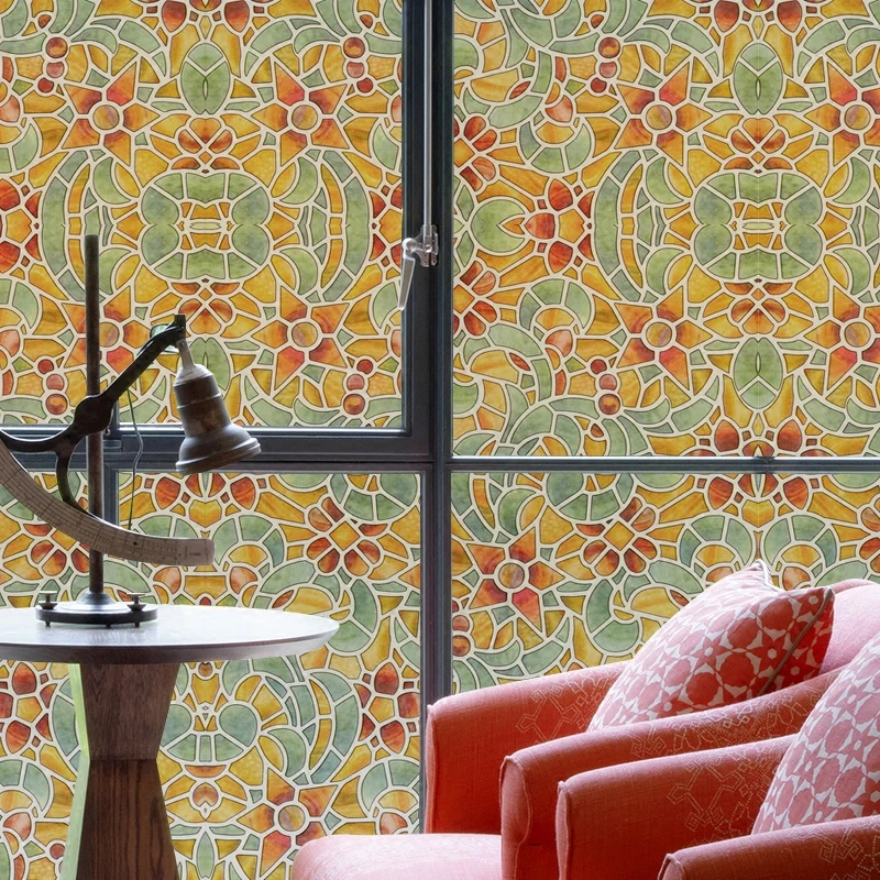 Широкая 45/60/90 см матовая стеклянная самоклеящаяся оконная пленка непрозрачные