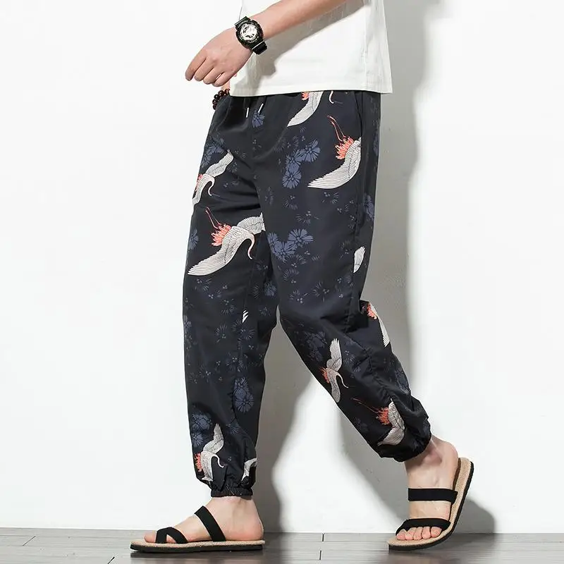 

Loldeal Summer Chinese Style Casual Pants Male Loose Large Size Feet Feet Pants Tide Light Pants
