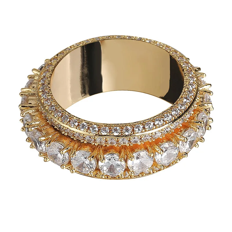 В стиле хип-хоп с украшениями лед из ювелирных изделий AAA кубическим цирконием