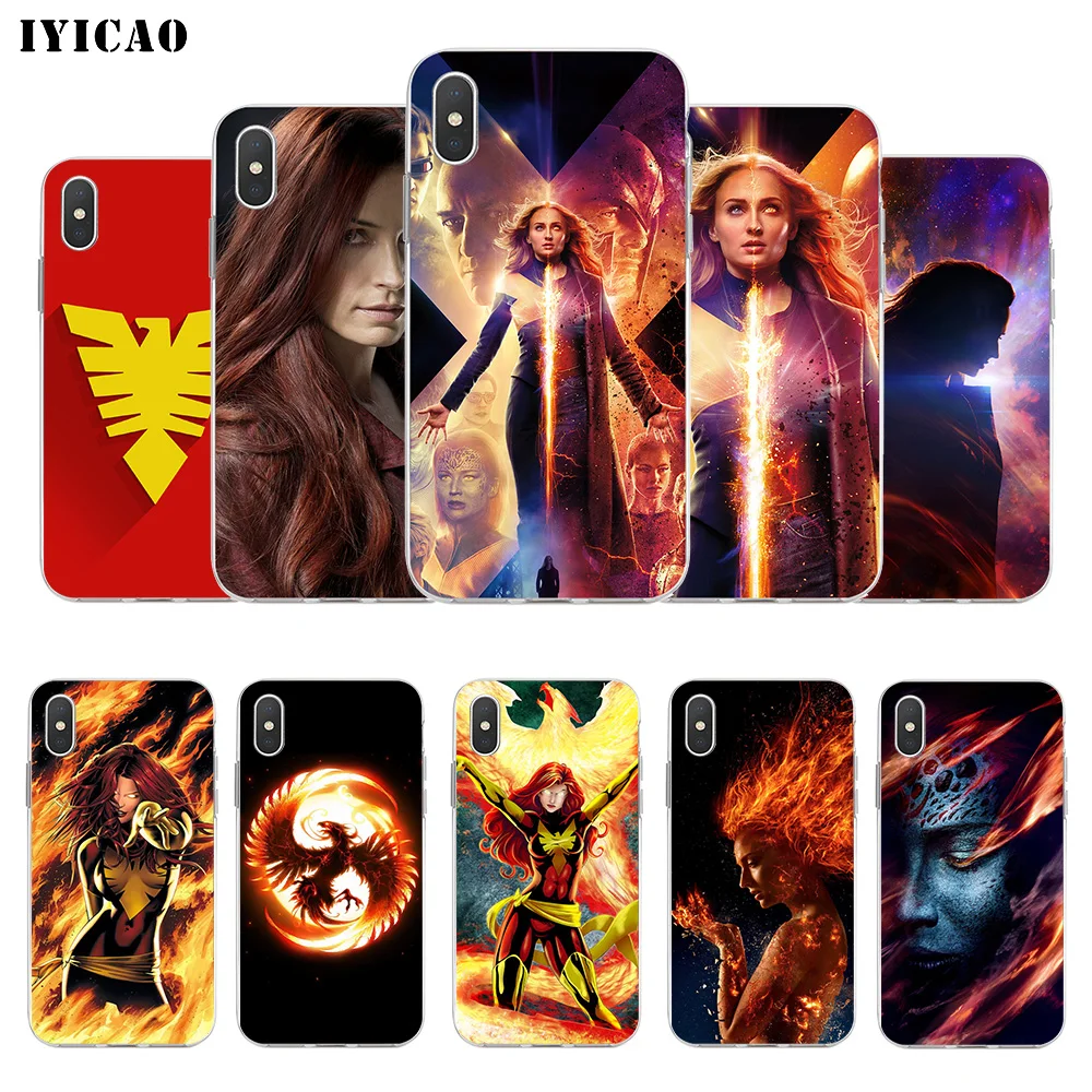 IYICAO X Men Dark Phoenix movie Мягкий силиконовый чехол для телефона iPhone XR XS MAX 6 6s 7 8 Plus 5 5S SE TPU
