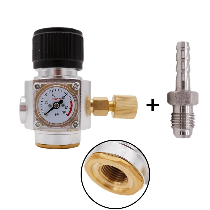 5/8 18UNF Homebrew CO2 мини газовый регулятор 0 ~ 90 psi оборудование для Kegging пива|Другие