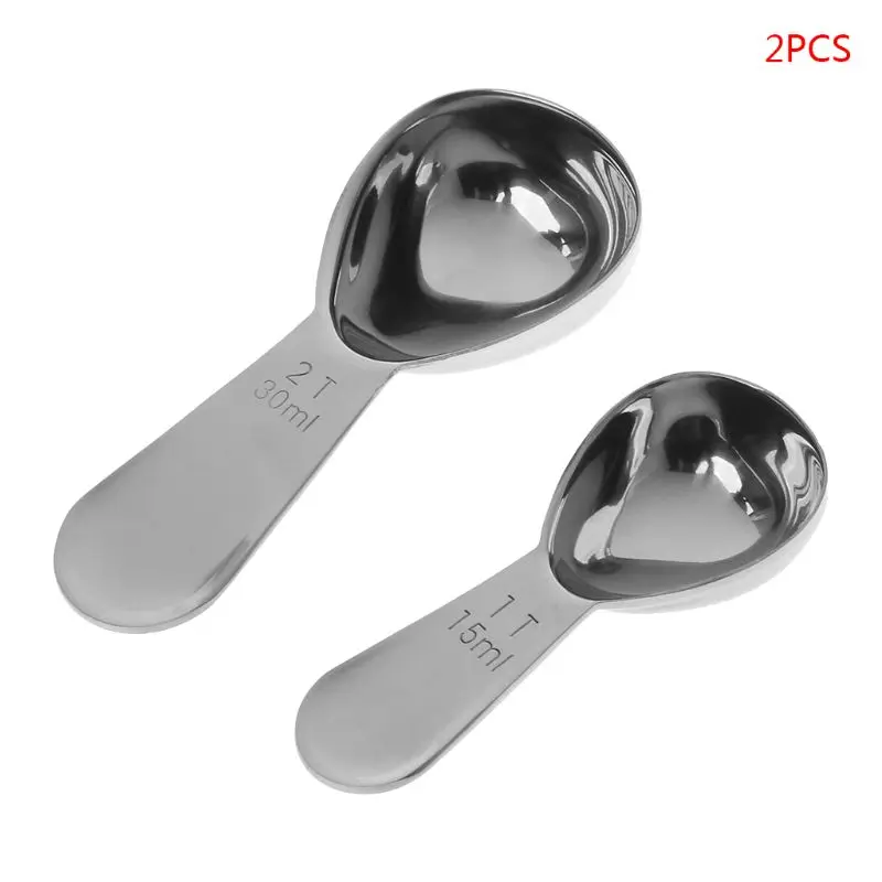 2 шт. мерная ложка из нержавеющей стали ароматизирующая столовая 1Tbsp 15 мл и 2Tbsp 30