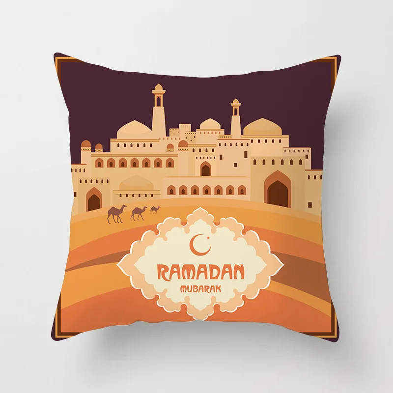 1 шт. 45*45 см мечеть Золотая Луна Звезда ИД Мубарак Рамадан Карим мусульманская