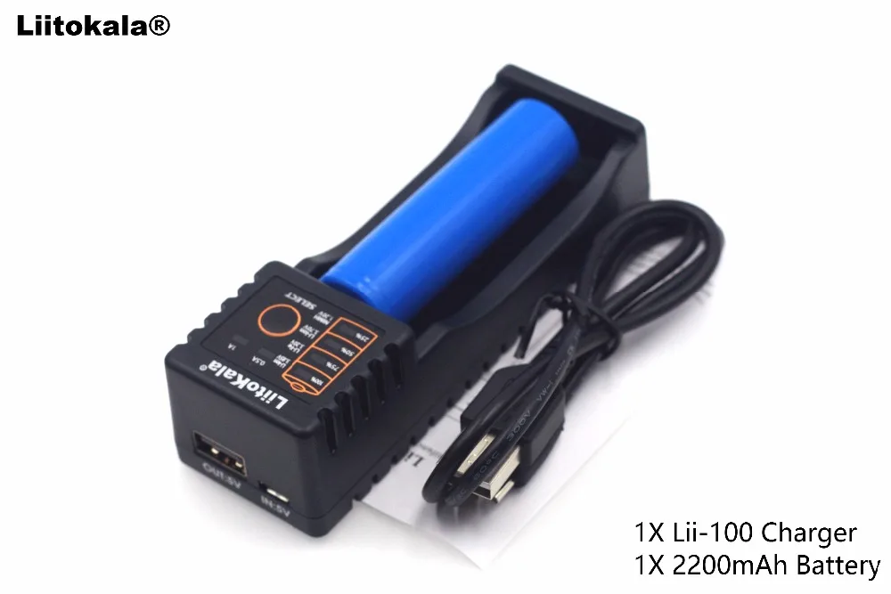Зарядное устройство для nimh и литий ионных аккумуляторов 1xliitokala Lii 100 1 2 V 3V 3 7 4 25