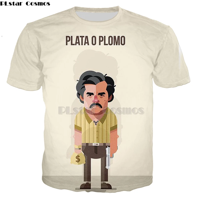 PLstar Cosmos Narcos Pablo Escobar Narcos bullet черные толстовки мафия хип-хоп мужские футболки Harajuku Streetwear-6