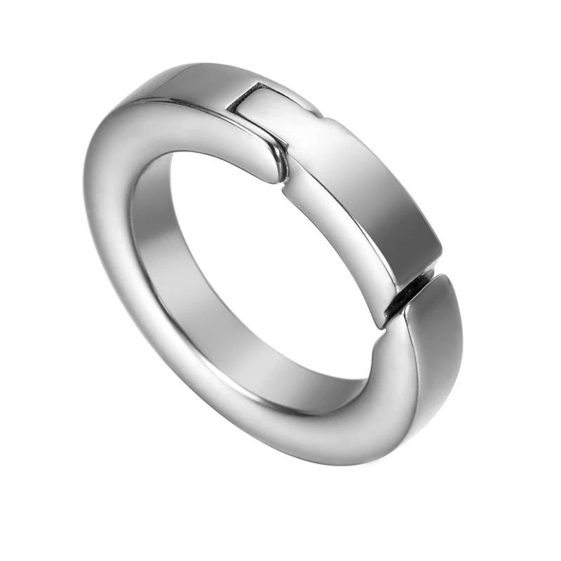 LASPERAL круглые застежки из нержавеющей стали для браслетов серебристая застежка