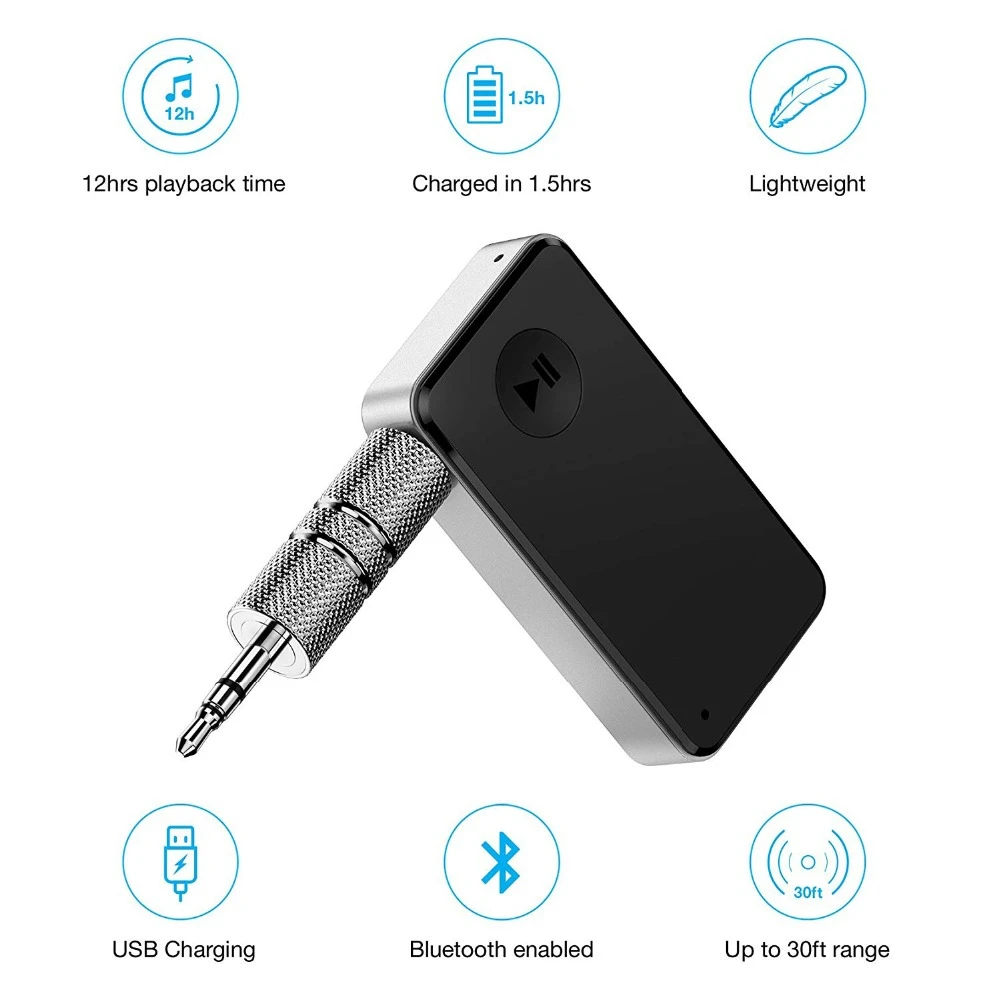 Dual Link Bluetooth 4.1 streambot handsfree car kit portable Wireless Stereo Music Receiver Auto Audio speaker Adapter | Электроника