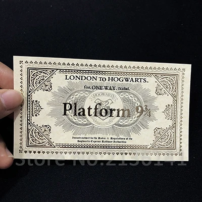 Ticket 1 Посылка с надписью «хогварт», костюм из шести предметов, реквизит для косплея для взрослых и детей, подарок на день рождения, Письмо Гарри - Цвет: Ticket 1