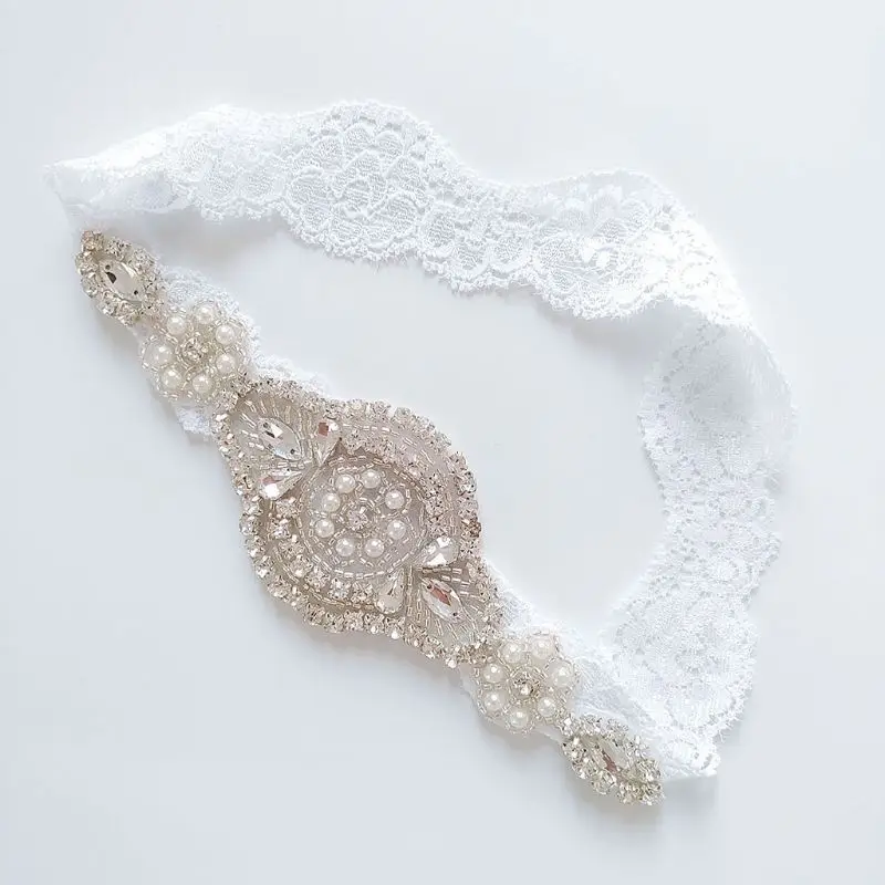 2 шт./компл. женские свадебные цветочные кружевные облегающие кольца эластичные