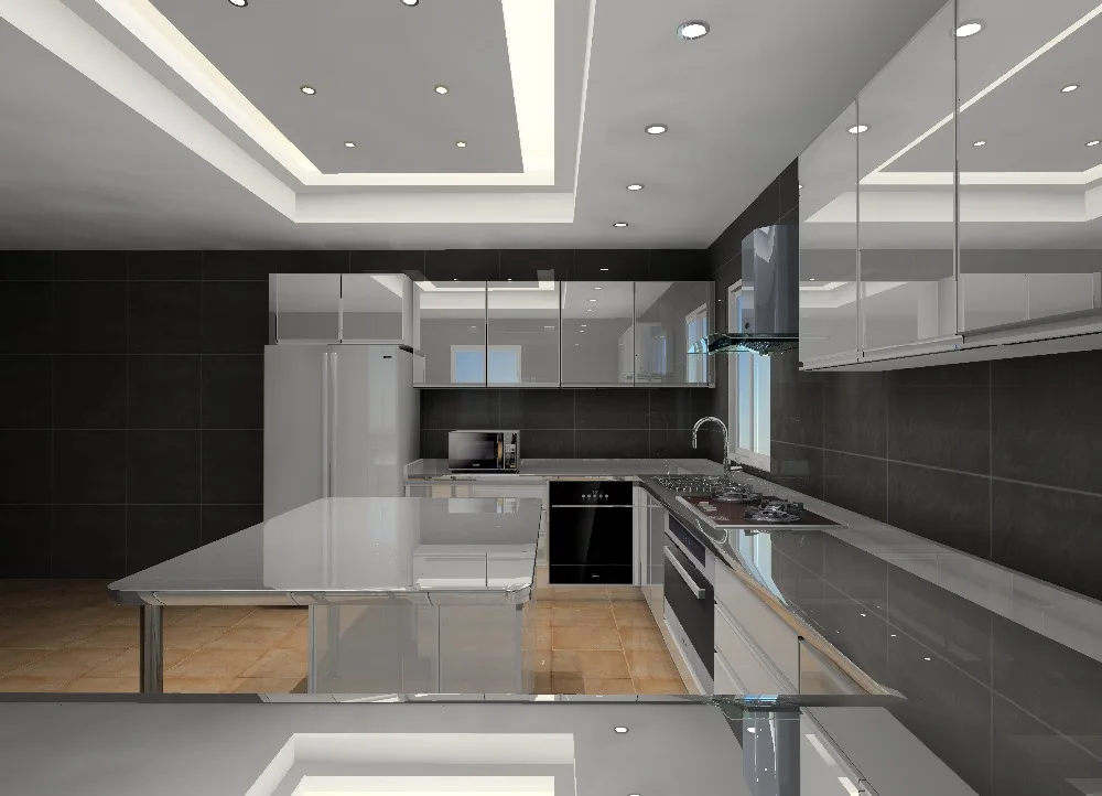 Мебель для кухни в помещении/на открытом воздухе кухонные шкафы из нержавеющей