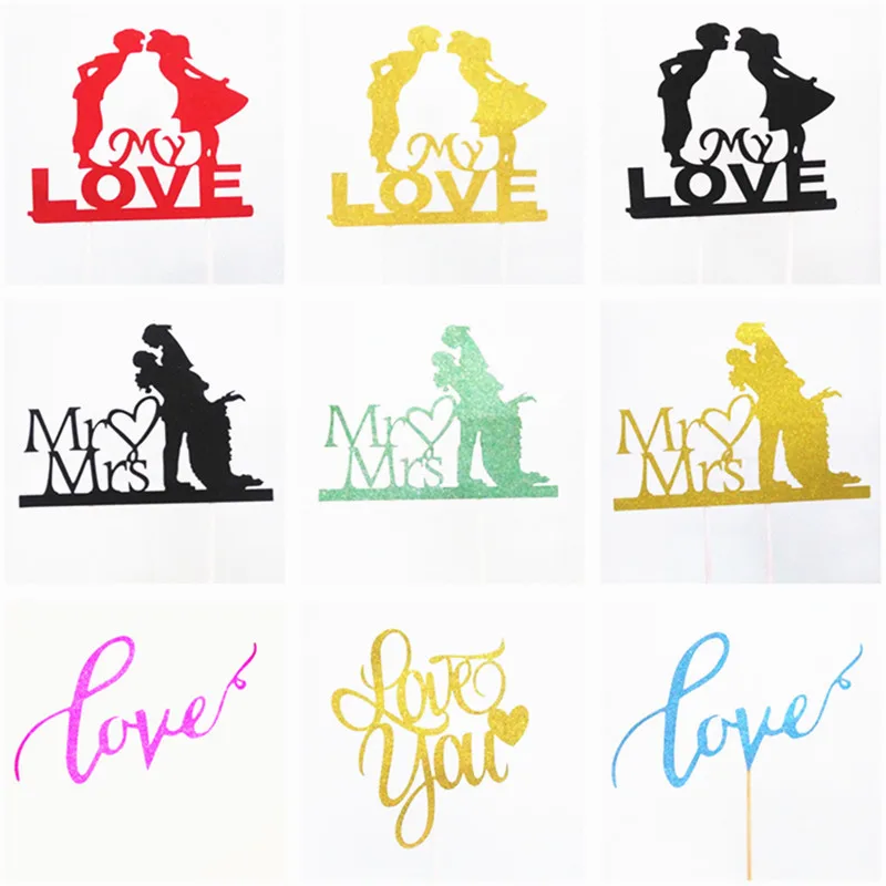 1 шт торт флаг письмо день рождения украшения дети Топпер с днем свадьбы День