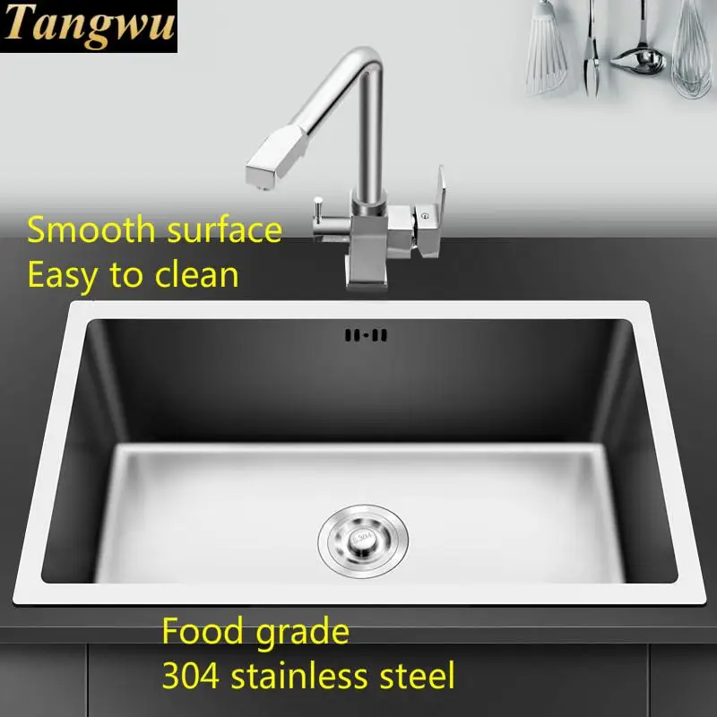 Бесплатная доставка домашняя кухонная ручная раковина одиночный лоток обычная