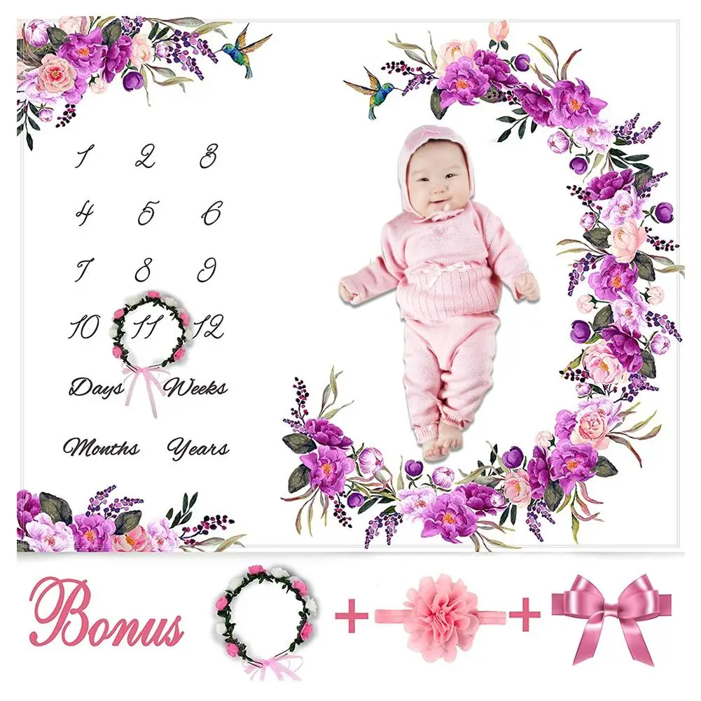 Пеленка для новорожденных белье накидка на задник ежемесячный номер реквизит