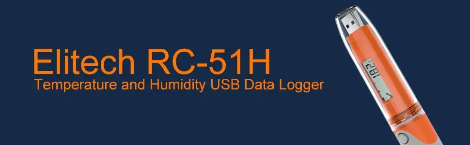 Elitech RC-51H PDF USB регистратор данных температуры и влажности многоразовый регистратор-2 года гарантии качества