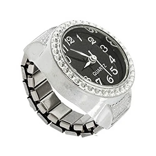 Женские кварцевые часы YCYS Ring из серебристого сплава|sphere| |