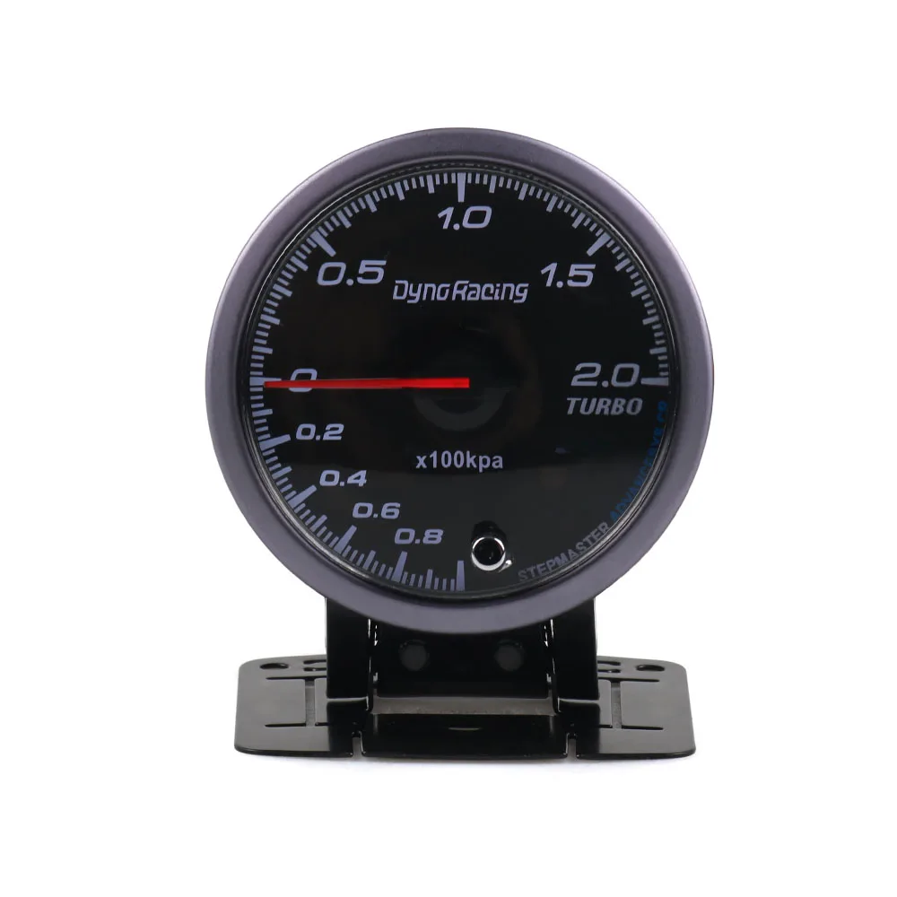 Dynoracing 60 мм черный лицо Калибр turbo boost Янтарный/белой подсветкой 0-200 КПА с пиком Функция автомобиля метр BX101478