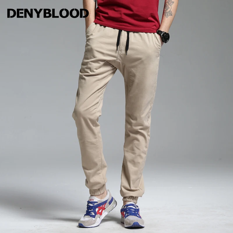 

Denyblood Jeans Mens Stretch Cotton Chinos Men Hip-Pop Cross-pants Elastane Joggers Pants Military for Men Harem Pants 17208002