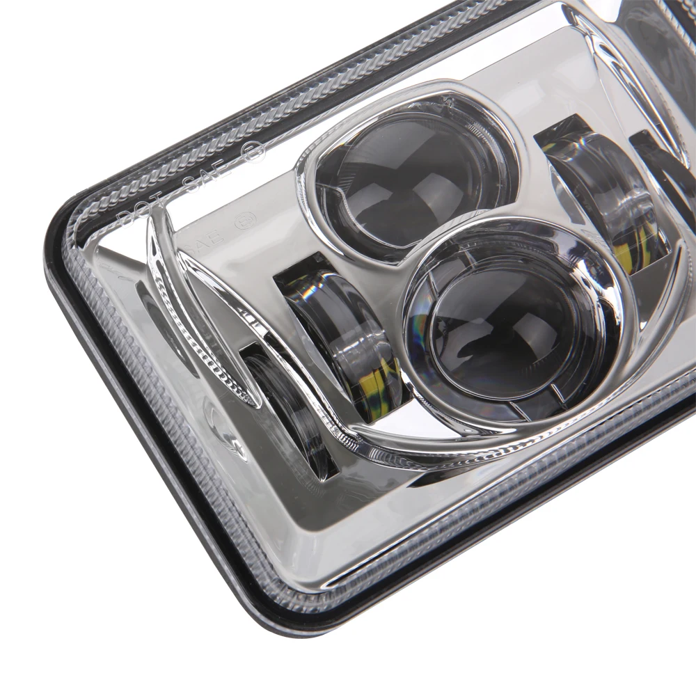 4&quotx6&quot Projector Headlight Square LED Headlamp for jeep cherokee xj car truck round dr turn signal | Автомобили и
