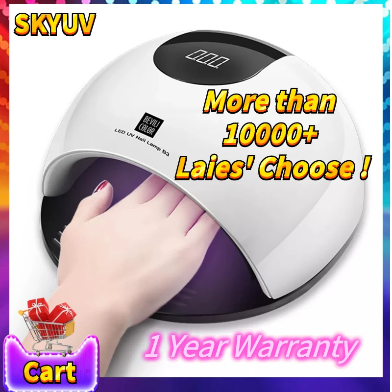Профессиональный 80 Вт красный УФ светодиодный лак для ногтей SUN Light 110 240 в быстрая