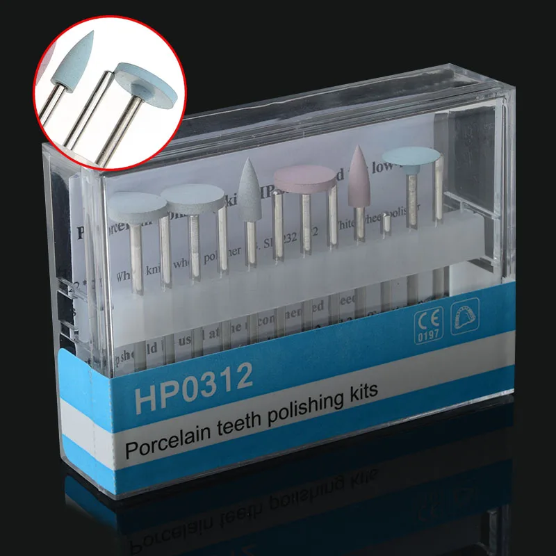 1 упаковка HP0312 фарфоровый набор для полировки зубов используемый